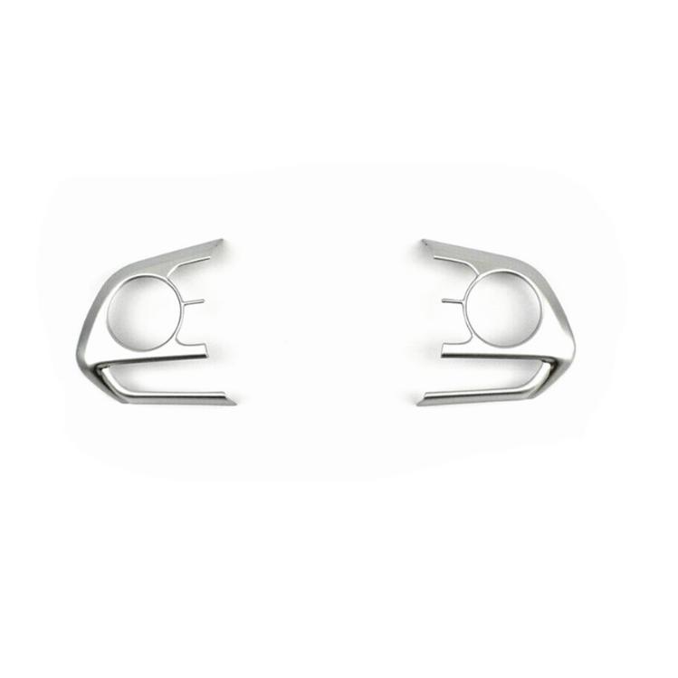 Silver Matte Internal Steering Wheel Trim 3pcs For Toyota Camry 2018-