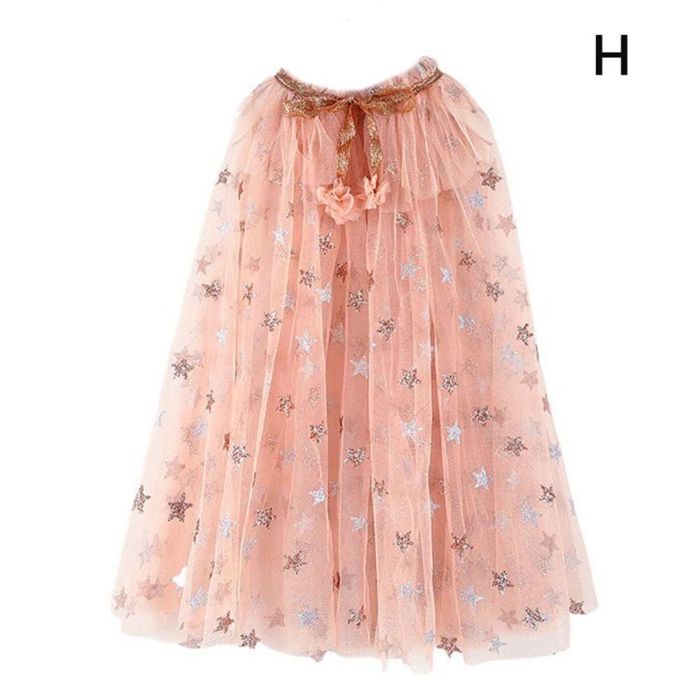 

Костюм принцессы с блестками, шаль, наряд, реквизит, детское пальто, принадлежности для вечеринки по случаю дня рождения H