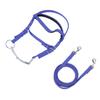 Horse Bridle Rein Nylon Stylish Adjustable Horse Bridle Headstall Equestrian Rein Blue L( For Horses with Shoulder