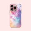 Colorful Gradient Texture Pattern Metal Tempered Glass Phone Case For iPhone 17 16 15 Pro Max 14 Plus 13 12 11 16E 17Air Cover