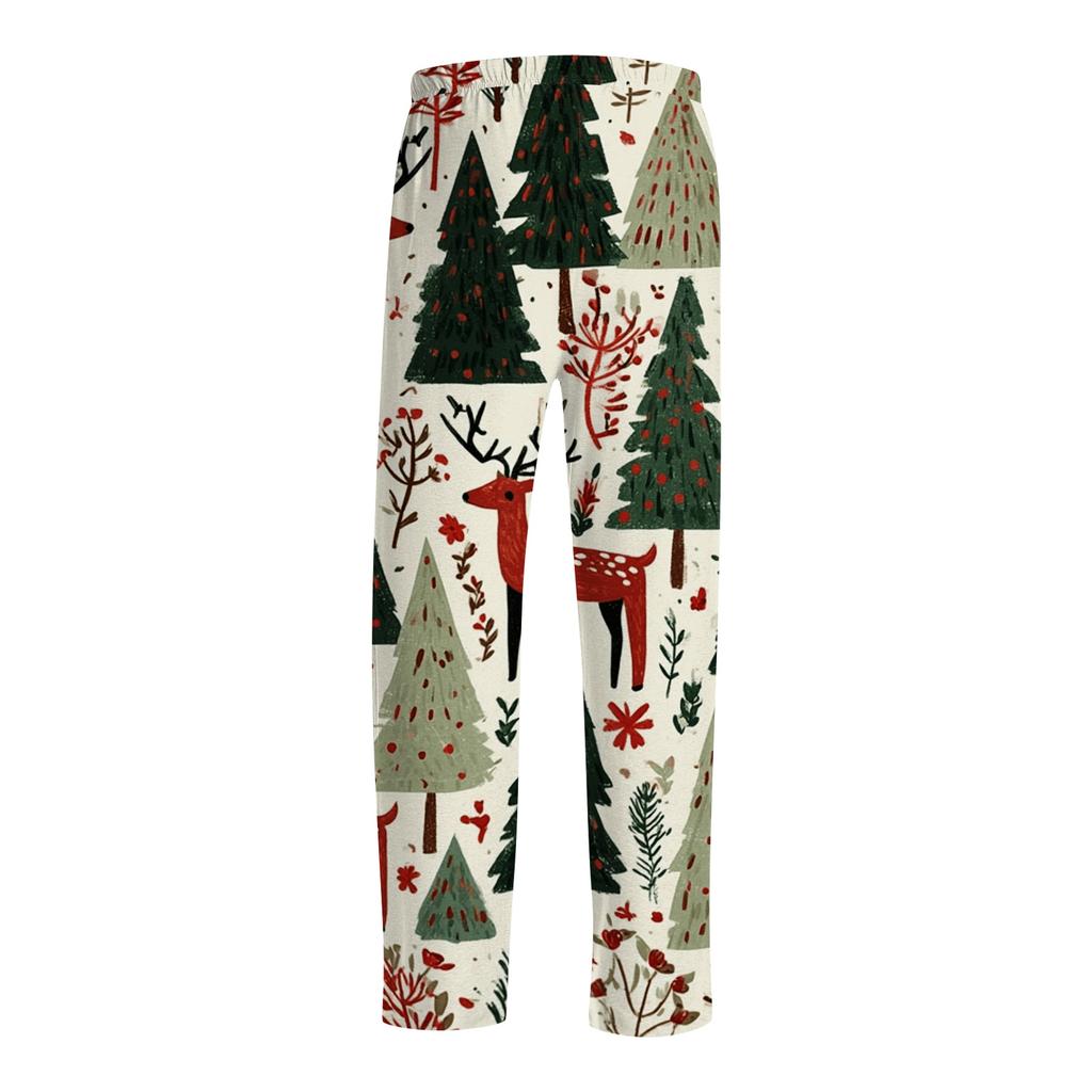 Men's Christmas Print Sleep Pants for Casual at Home