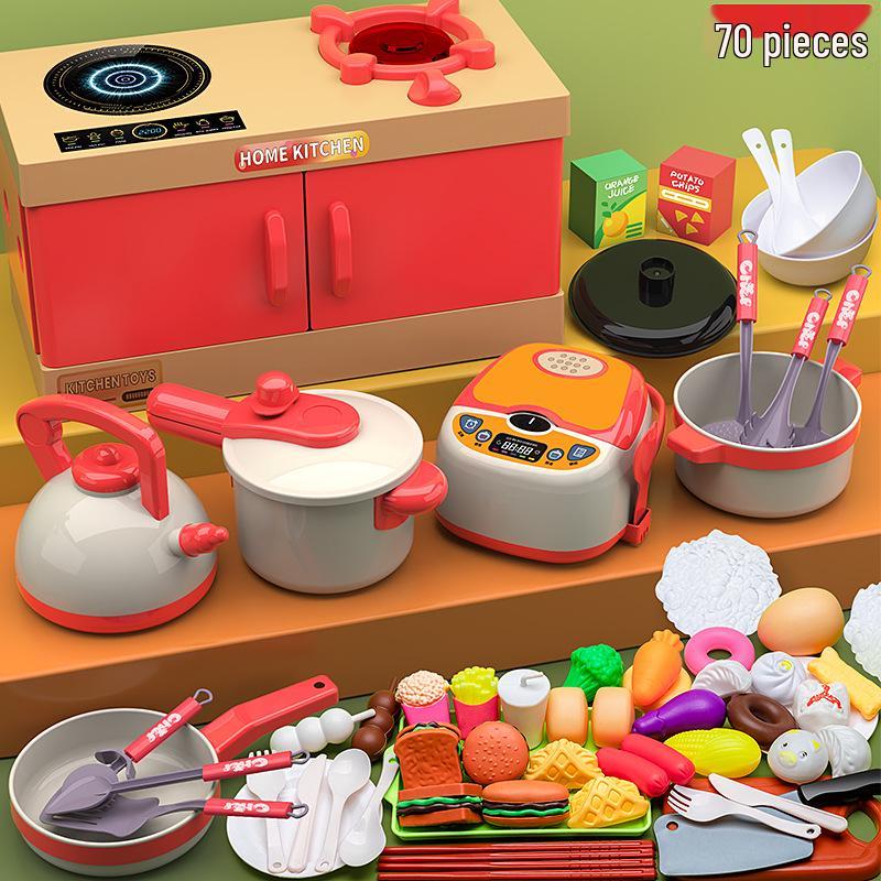 Dollhouse BBQ Kitchen Playset for Toddler Class: Kitchenware Toys for Kids