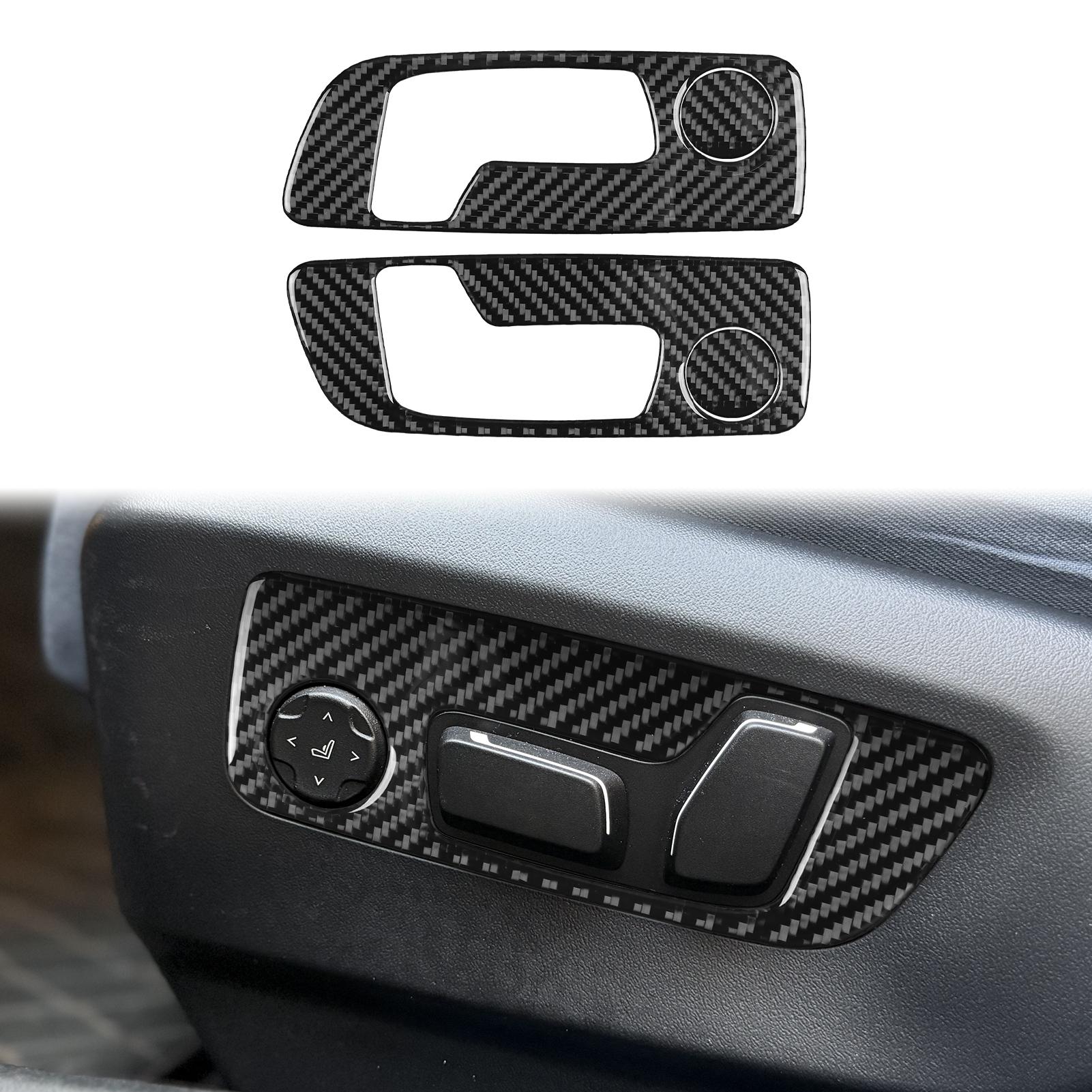 

For BMW 5 Series i5 G60 G68 2024 2025 Carbon Fiber Seat Adjustment Button Switch Panel Trim Car Accessories Decoration Sticker