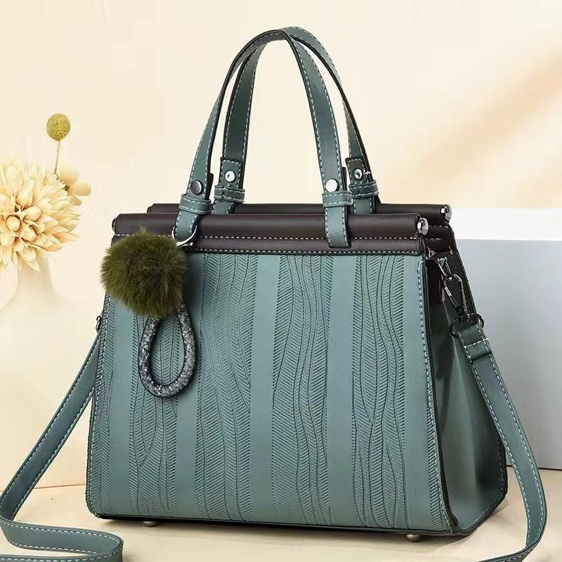 Fashionable Retro Striped Handbag In Multiple Colors For Everyday Use Perfect For Moms