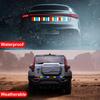 10pcs Car Bumper Reflective Stickers 3x8cm Reflective Warning Strip Tape Safety Secure Reflector Decals for Enhanced Visibility