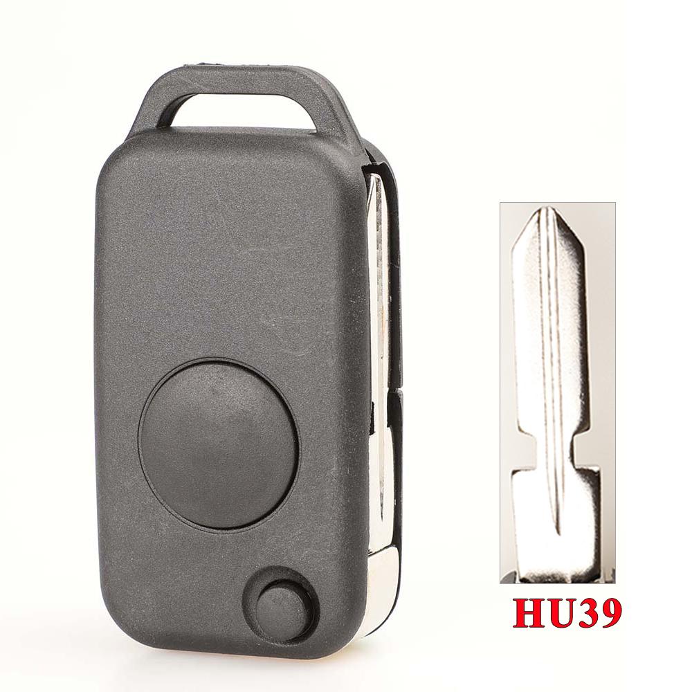Jingyuqin Flip Folding Remote Key Shell 1/2/3/4 Button for Mercedes Benz SLK E113 A C E S W168 W124 W202 W203 Auto Car Key Case