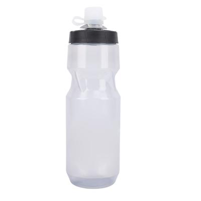 710ml Sports Water Bottle with Leakproof Lid Adjustable Outlet Valve Reusable PP5 Silicone Sports