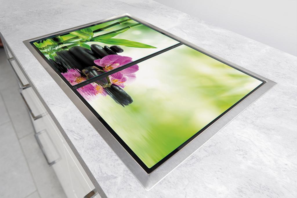 SZKLANA PŁYTA OCHRONNA DESKA 75x52 ORCHIDEA