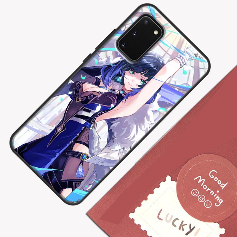Genshin Impact Yelan Phone Case For Samsung Galaxy S24 S26 Ultra S20 S21 S22 S23 S25 Plus S10 S25 FE Cover Shell