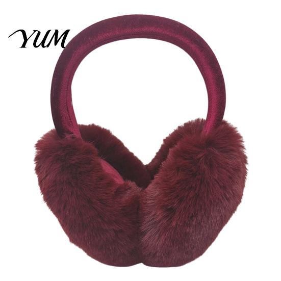 Soft Plush Earmuffs for Cold Weather Women's Winter Ear Muffs, Faux Rabbit Fur Warmers Protection Muffs Daily Use Sports Commuting, Fluffy Outdoor