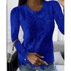 New Women's Long Sleeve Lace Top, Hot Popular Item for Fall Winter in America and Europe