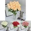 Multihead Artificial Rose Flower Wall Arrangement With Silk Craft For Home And Event Decor