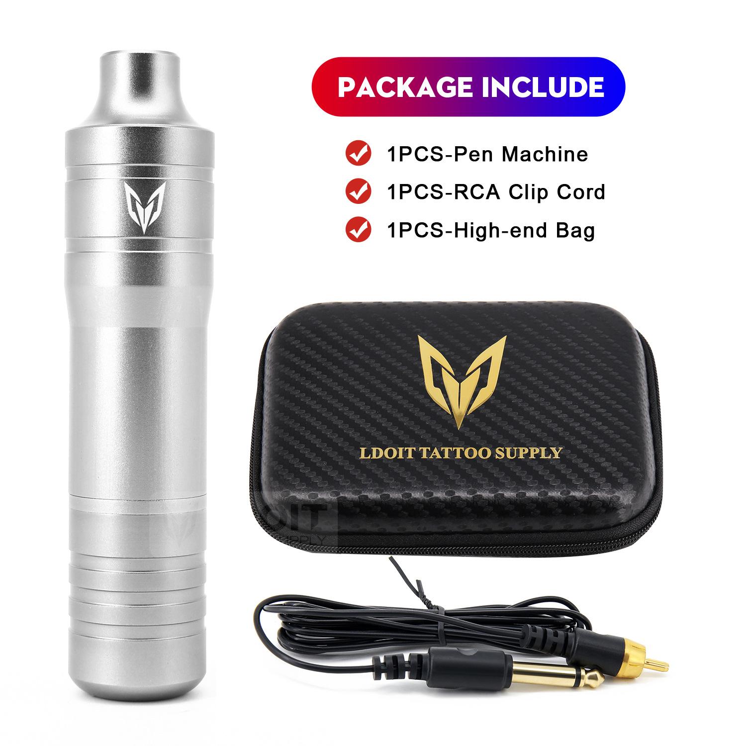 

Машина для татуировки, машина для перманентного макияжа, роторная машина для татуировки, шнур RCA серебряный