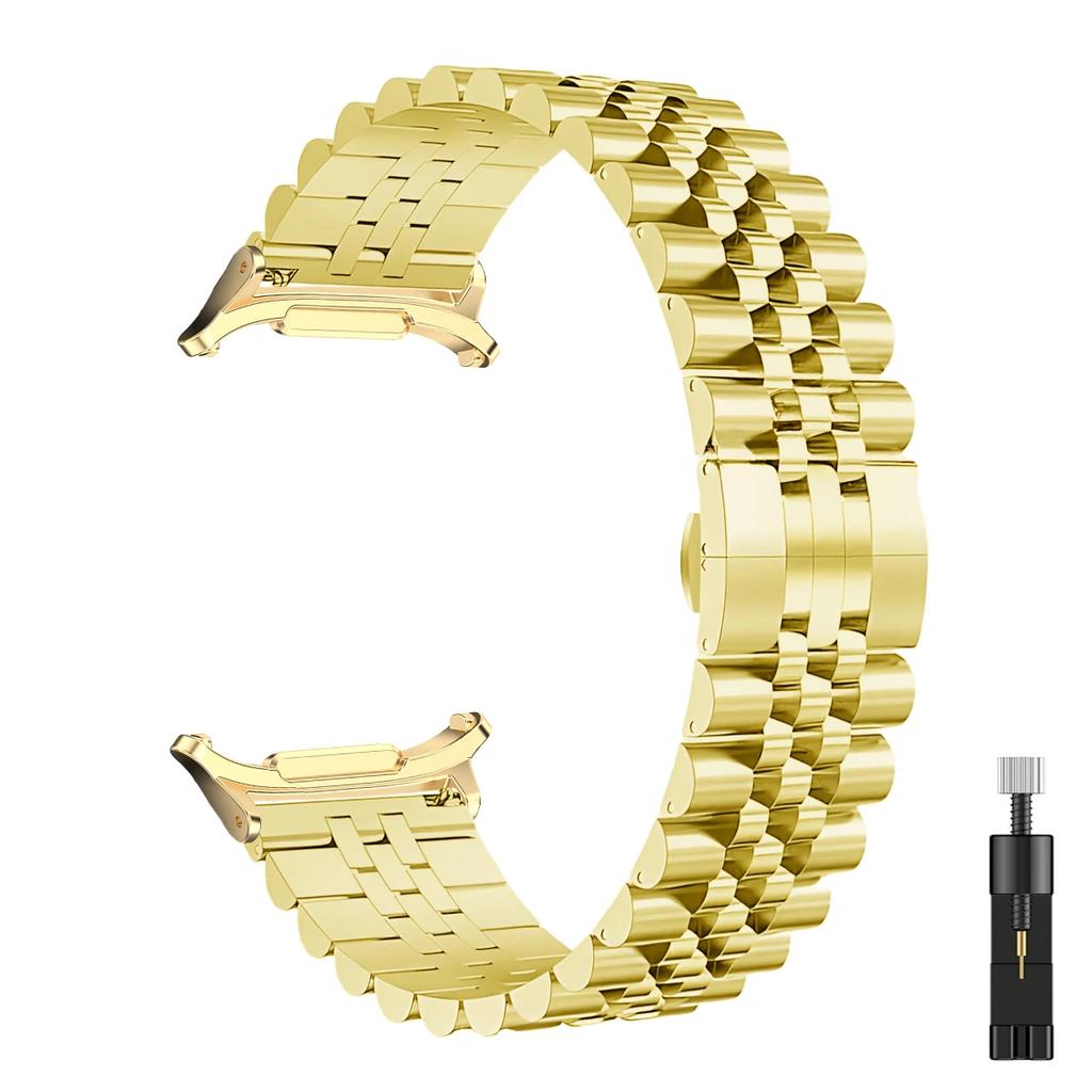 Correa de Metal para Samsung Galaxy Watch 8 40mm 44mm / Watch8 Classic 46mm Pulsera de Acero Inoxidable para Galaxy Watch Ultra 47mm 2025 Correa