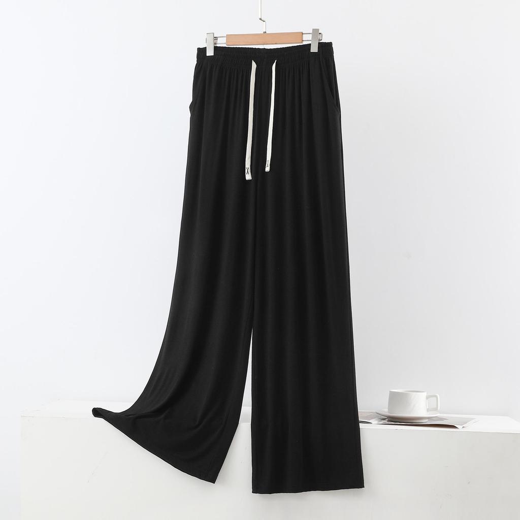 Women's Summer Wide-Leg Modal Pajama Pants - Breathable, Loose-Fit, Plus Size, Mosquito Repellent Home Wear