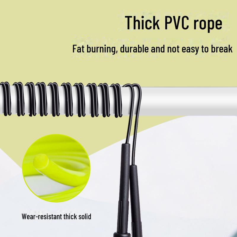 PVC Speed Jump Rope for Kids: No-Knot Design for Fitness & Training in Schools