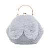Chain Crossbody Bag Casual Hand-held Trendy  Plush Small Round Bag