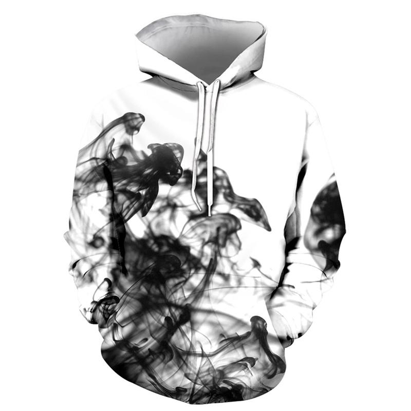 3D Printed Flower Leaf Hoodie For Men Colorful Plants Pattern Long Sleeves Fashion Sweatshirts Pullover Tops Oversized Hoodies