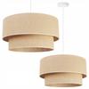 HANGING LAMP, CEILING CHANDELIER, LAMPSHADE 45cm, JUTE