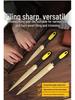 Tungsten Steel Coarse Tooth Hand File for Woodworking & Chainsaw - Wear-Resistant, Fine Finish