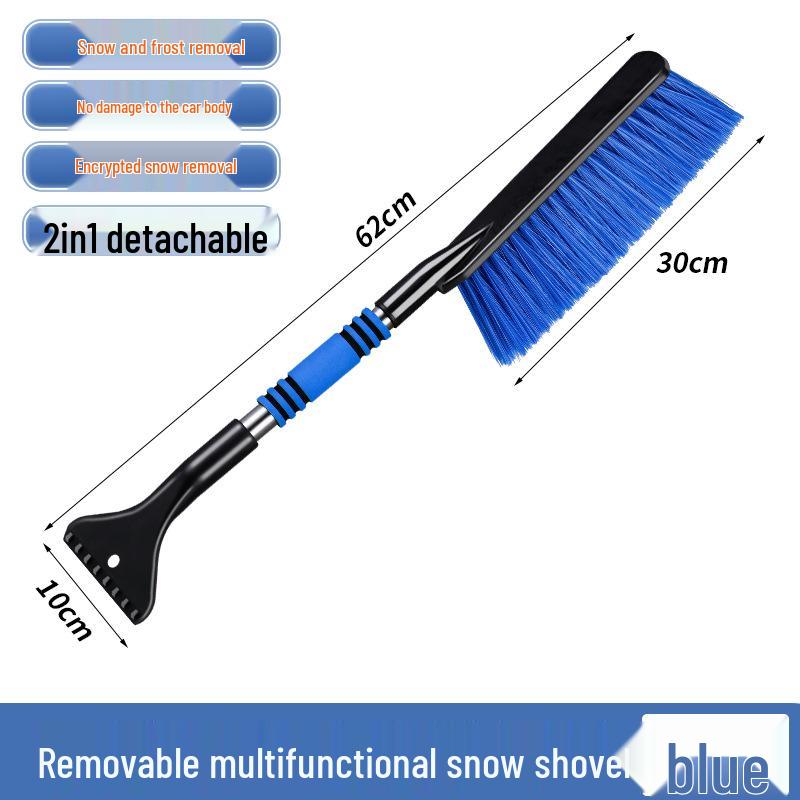 

Multifunctional Snow Shovel & Ice Scraper with Long Handle – Gentle on Cars