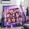 1 STKS SKZ Print Flanellen Deken, Hoge Kwaliteit Alle Seizoenen, Woondecoratie, Warmte en Comfort, Perfect voor Kerstcadeaus