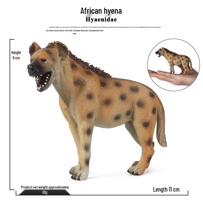 Children s Hyena & Wild Dog Model: Educational Animal Toy