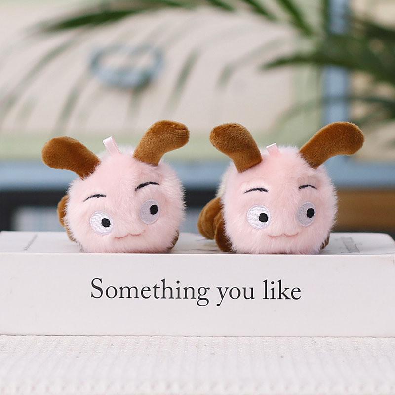 Plush Caterpillar Keychain With Soft Polyester Filling Ideal For Kids And Teens