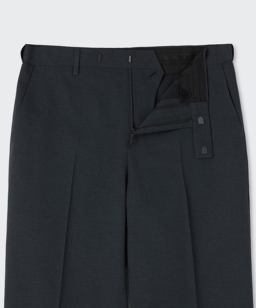 MUSINSA STANDARD Cool Touch Semi-Wide Hidden Banding Slacks [Blue Gray]