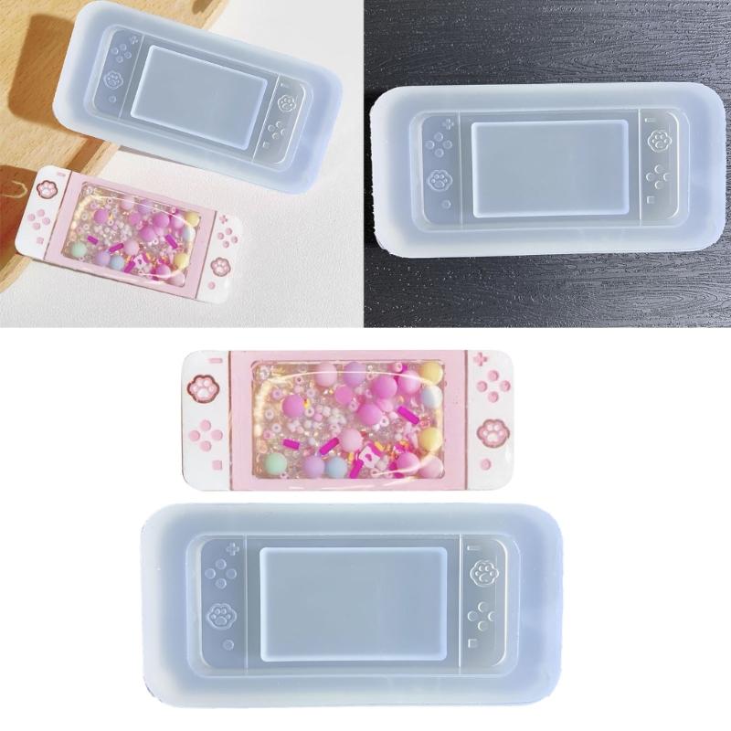 Quicksand Resin Casting Mold,Resin Art Shaker Mold,Crystal Silicone Hollow Mold Epoxy Pendant Mold Games Keychain Mold