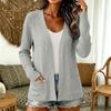 Women's Long Sleeve Casual Loose Fit Knit Cardigan for Everyday Wear
