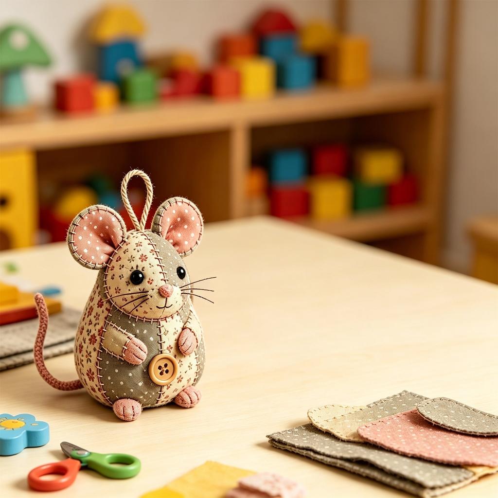 Patchwork DIY Sewing Kit Set of 3 Fabric Animal Kit for Home Decoration and Creative Projects