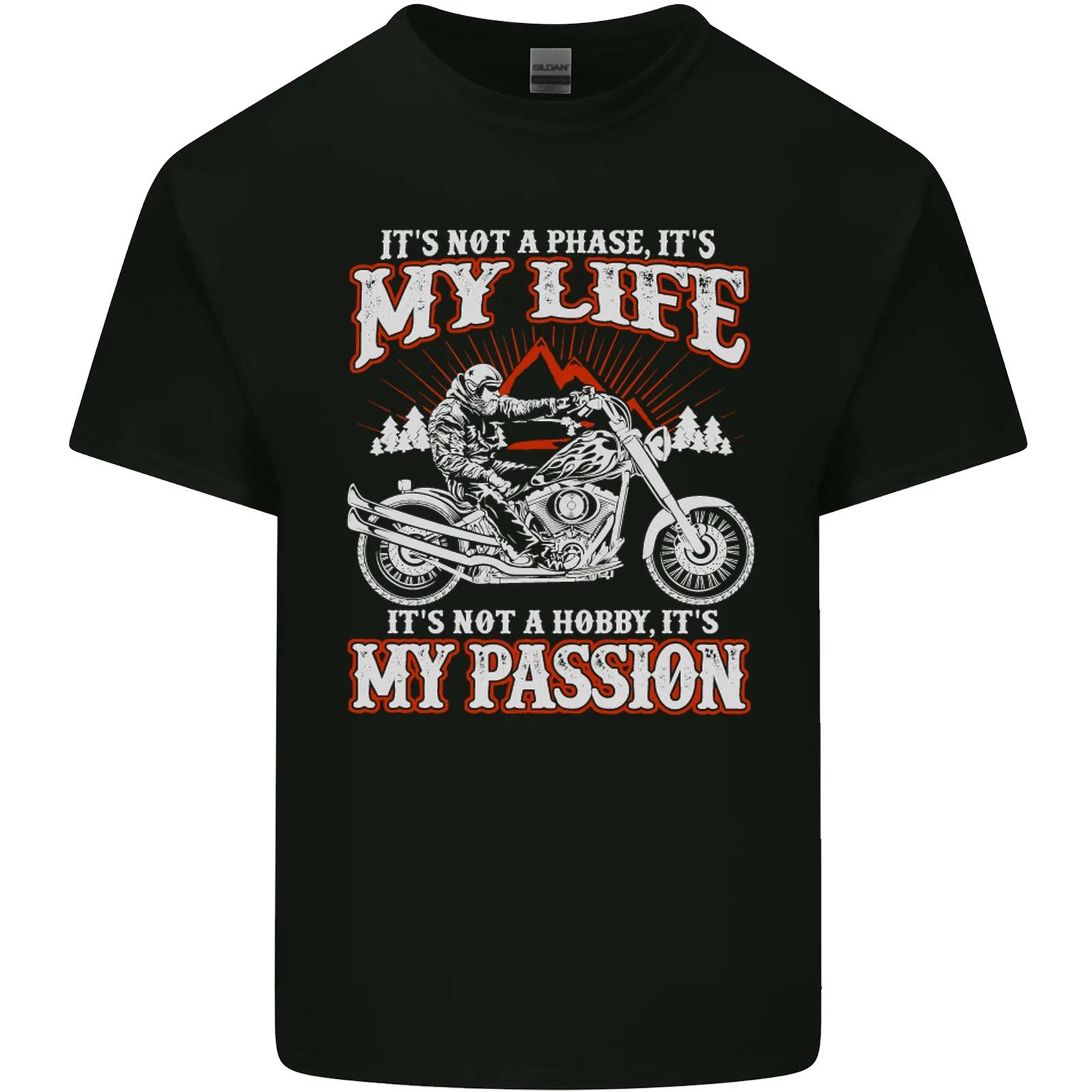 Motorbike Its My Passion Biker Motorcycle Kids T-Shirt Childrens M