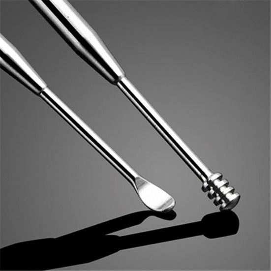 Stainless Steel Earpick Wax Stick Remover Curette Cleaner Ear Pick Tool New