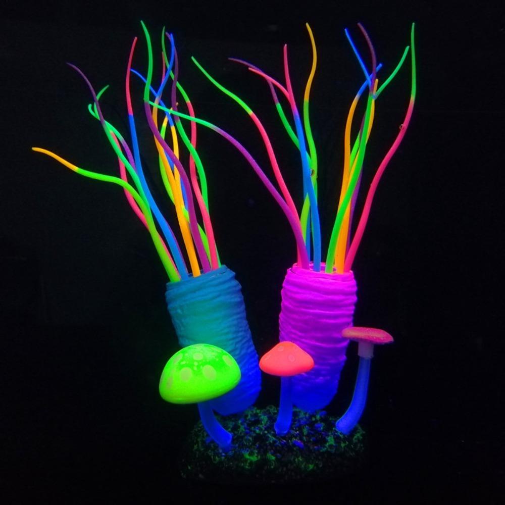 

Luminous Simulated Sea Squirt Realistic Silicone Underwater Plants Lifelike Colorful Aquarium Water Plants Aquarium Accessories