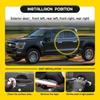 For    2024 Ford F150 Gloss Chrome Door Handle Covers Front Rear Set