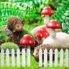 1Pcs 5x90cm Mini Wooden Fence for Miniature Fairy Garden Decoration White Flexible Small Wood Picket Fence Craft