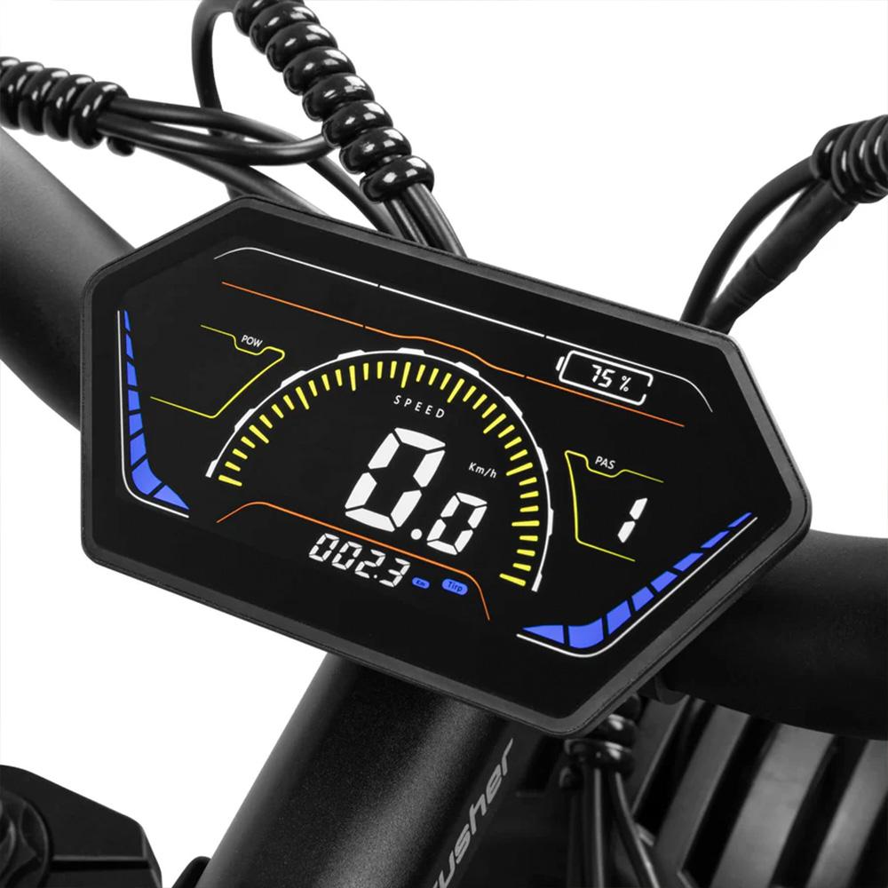 Electric Bicycle Cyrusher Ranger 750W Motor Fully Suspension Adult Electric Bike 52V 20AH Dual Hydraulic Brake 26" Fat Tire Max Load 150kg