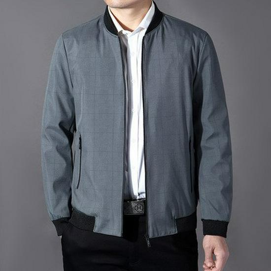 

Woodpecker Men s Casual Lapel Jacket for Spring & Autumn - Thin Style Business Outerwear for Middle-Aged & Elderly 180/Recommended 130—145 jin
