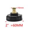 Farm IBC Tank Adapter 1/2" 3/4" 1" Thread Irrigation Valve Replacement Valve Garden Water Connectors Drain Couple