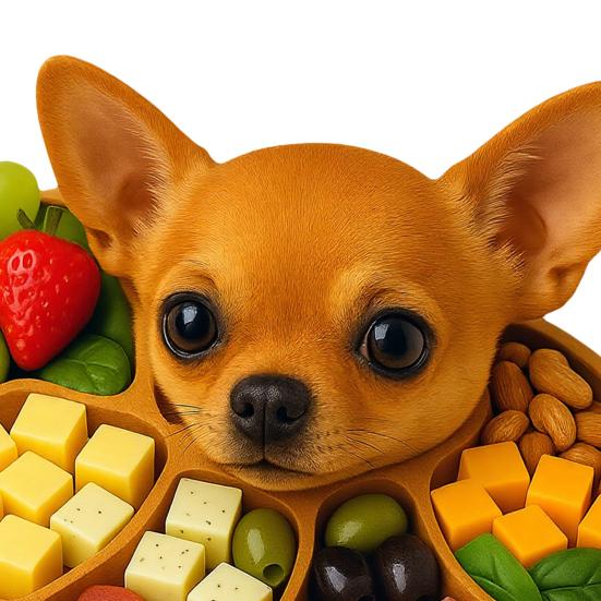 Wooden Serving Tray with Multiple Compartments Rustic Dog Shape Cheese Meat Fruit Snack Board for Parties Family Dinners Farmhouse Decor Gift