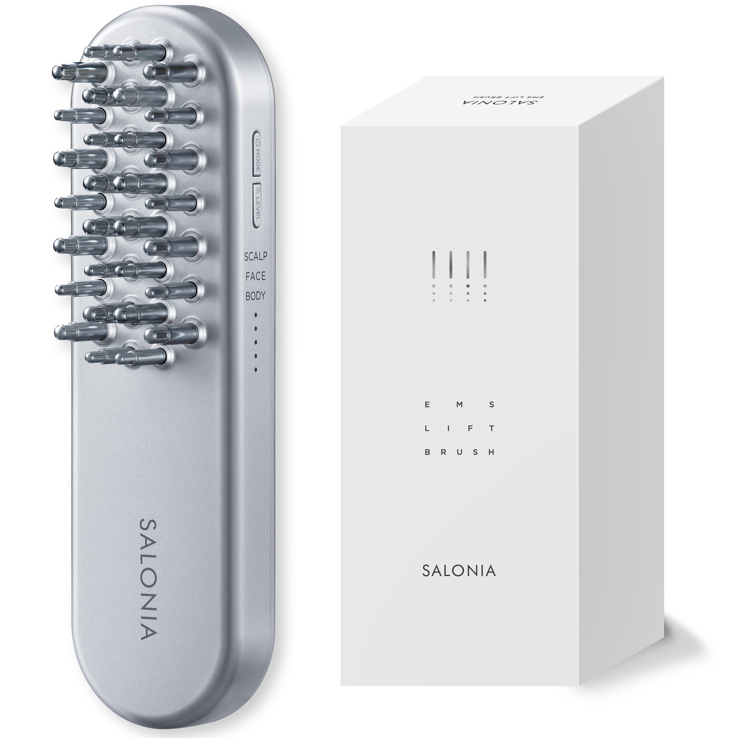 

SALONIA EMS Lift Brush, Electric Facial Beauty Device, Electric Scalp Brush, Lift-Up [Amazon.co.jp Exclusive]