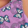 Purple Pet et Vest with Blue Butterfly Prints, Pearl Decorated Pet Clothes, Summer Breathable Small Dog/Cat Cute Sleeveless Top