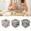 Versatile Hollow Dapping Block Square Jewelry Dapping Block Square Carbon Steel Block for Creative Jewelry Designs