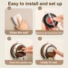 Kitchen Paper Towel Storage Rack with Suction Cup And Automatic Spring Push Rod Paper Roll Holder for