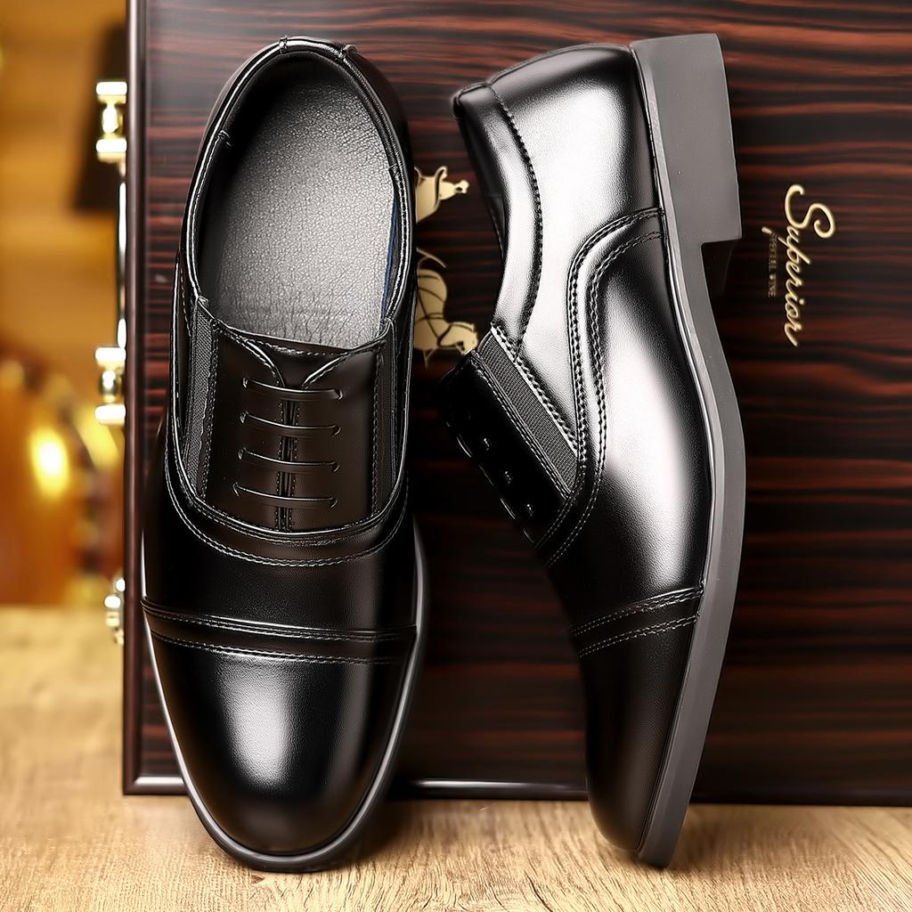 Business Dress Men's Leather Shoes Large Size 4748 Trendy Fashion Men's Shoes British Style Versatile Pointed Men's Shoes