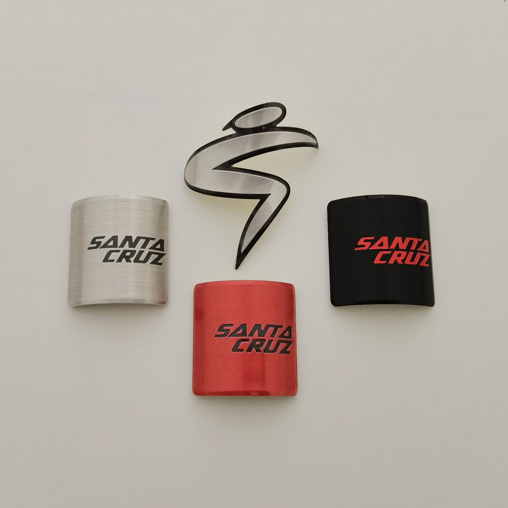Santa Cruz Bike Badge, Mountain Bicycle Sticker, DIY Personalized Decorative Sign, Soft Aluminum Alloy Sticker