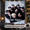 Personalized Wall Tapestry,ATEEZ Custom Printed Name, Fabric Wall Art For Indoor Room Backdrop