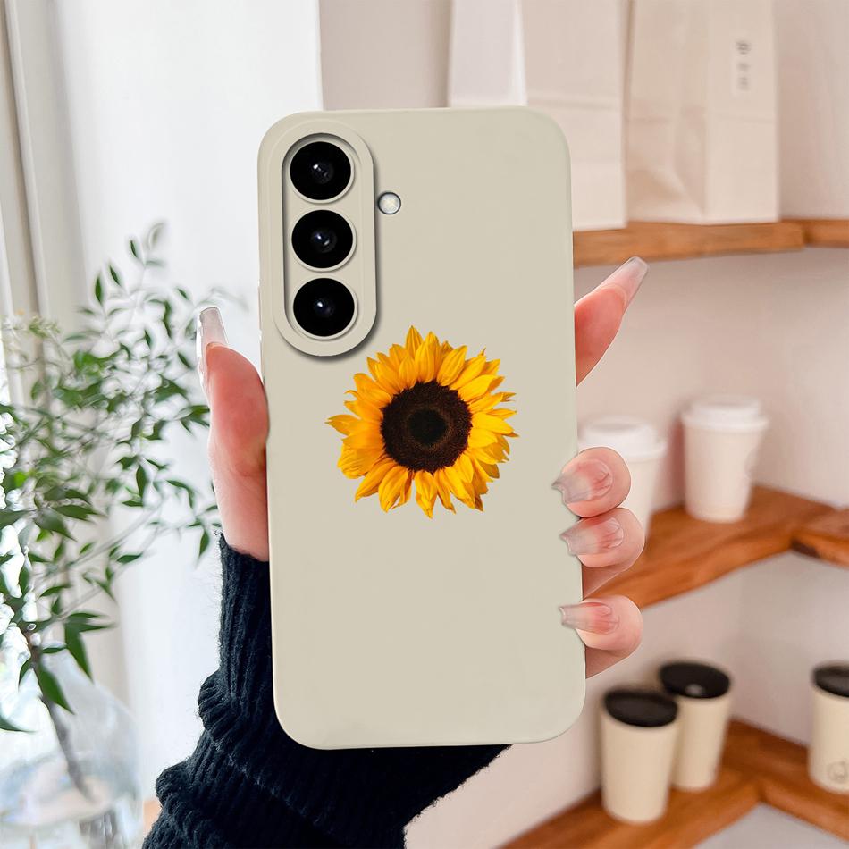Candy Flower Case For Samsung Galaxy S26 Ultra Plus Soft Liquid Silicone Upgrade Lens Protection Back Cover For Galaxy S 26 Capa