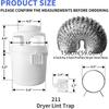 with Replacement Filters Electric Dryer Lint Catcher Dryer Vent Lint Filter Bucket  Home Appliance